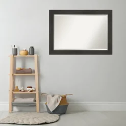 Kirkland's Home Espresso Plank Beveled Mirror- Framed Mirrors