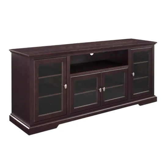 Kirkland's Home Espresso Wood Highboy Tv Stand- Tv Stands & Media Consoles