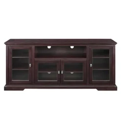 Kirkland's Home Espresso Wood Highboy Tv Stand- Tv Stands & Media Consoles