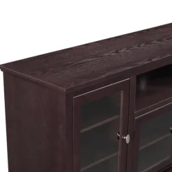 Kirkland's Home Espresso Wood Highboy Tv Stand- Tv Stands & Media Consoles
