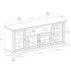 Kirkland's Home Espresso Wood Highboy Tv Stand- Tv Stands & Media Consoles