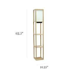 Kirkland's Home Etagere Shelf Charging Floor Lamp- Floor Lamps