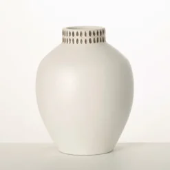 Kirkland's Home Etched Ceramic Urn Vase- Vases