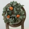 Kirkland's Home Eucalyptus And Baby'S Breath Pumpkin Mini Wreath- Wreaths