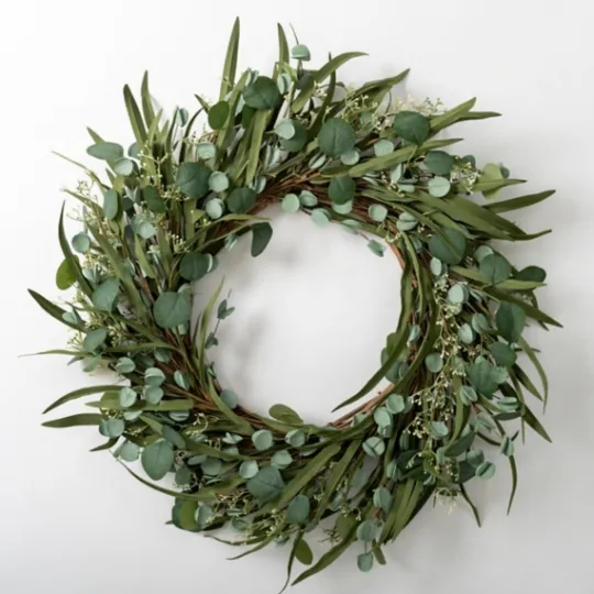 Kirkland's Home Eucalyptus And Bamboo Leaves Wreath- Wreaths
