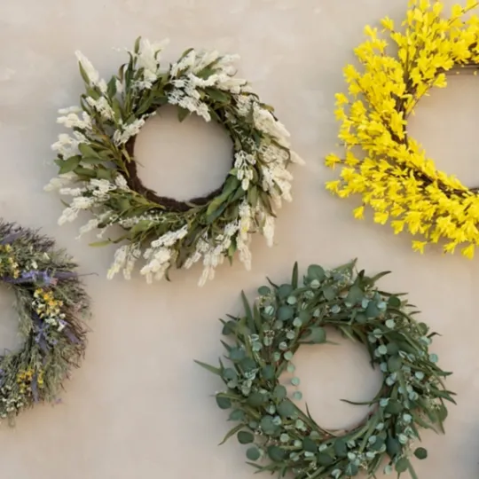 Kirkland's Home Eucalyptus And Bamboo Leaves Wreath- Wreaths