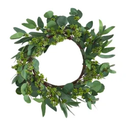 Kirkland's Home Eucalyptus Berry Wreath, 22 In.- Wreaths