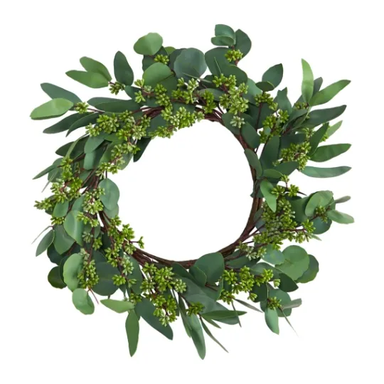 Kirkland's Home Eucalyptus Berry Wreath, 22 In.- Wreaths