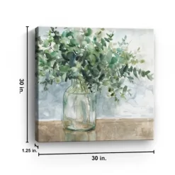 Kirkland's Home Eucalyptus Bouquet Giclee Canvas Print, 30X30 In.- Canvas Art