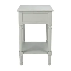 Kirkland's Home Evelina Textured Single Drawer Accent Table- Accent & End Tables