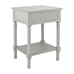 Kirkland's Home Evelina Textured Single Drawer Accent Table- Accent & End Tables