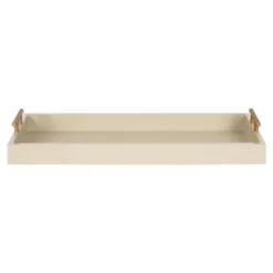 Kirkland's Home Evelyn Cream Narrow Decorative Tray- Decorative Trays