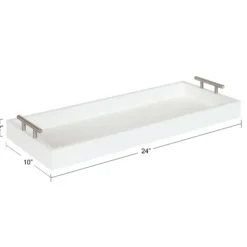 Kirkland's Home Evelyn Narrow Decorative Tray- Decorative Trays