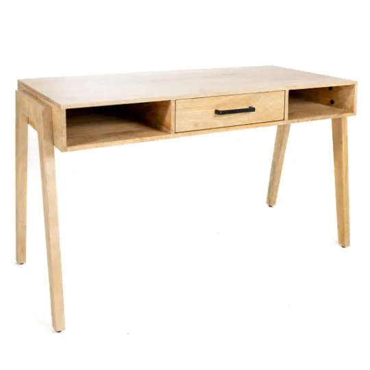 Kirkland's Home Everett Mango Wood Desk- Office Furniture