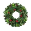 Kirkland's Home Evergreen And Red Berries Winter Mix Wreath- Wreaths