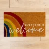 Kirkland's Home Everyone Is Welcome Rainbow Doormat- Doormats