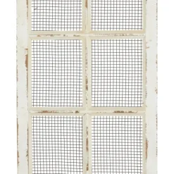 Kirkland's Home Evie Distressed Ivory Wood Door Wall Plaque- Wall Plaques