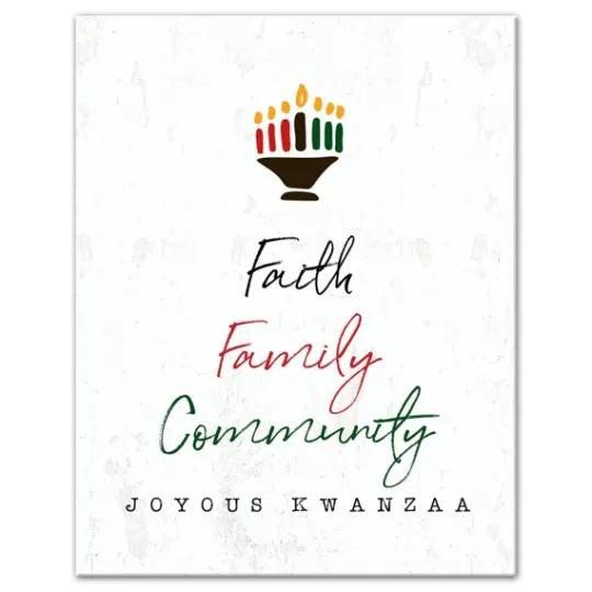Kirkland's Home Faith Family Kwanzaa Wall Plaque- Wall Plaques