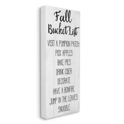 Kirkland's Home Fall Bucket List Canvas Art Print- Wall Quotes & Signs
