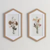 Kirkland's Home Fall Floral Hexagon Framed Art Prints, Set Of 2- Framed Art