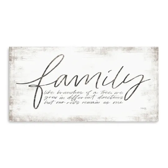 Kirkland's Home Family Branches Canvas Art Print, 60X30 In.- Wall Quotes & Signs