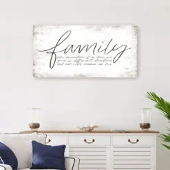 Kirkland's Home Family Branches Canvas Art Print, 40X20 In.- Wall Quotes & Signs