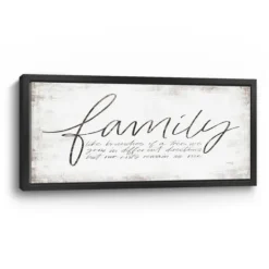 Kirkland's Home Family Branches Framed Canvas Art Print, 42X22 In.- Wall Quotes & Signs