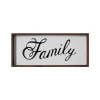 Kirkland's Home Family Curling Script Framed Wall Art- Wall Quotes & Signs