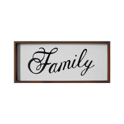 Kirkland's Home Family Curling Script Framed Wall Art- Wall Quotes & Signs