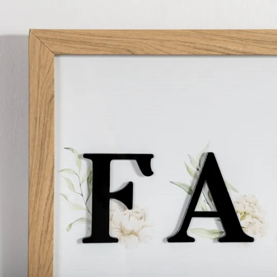 Kirkland's Home Family Floral Shadowbox Wall Plaque- Wall Quotes & Signs