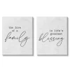 Kirkland's Home Family Is Life'S Blessing Canvas Prints, Set Of 2- Wall Quotes & Signs