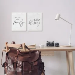 Kirkland's Home Family Is Life'S Blessing Canvas Prints, Set Of 2- Wall Quotes & Signs