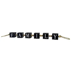 Kirkland's Home Family Wood Beaded Word Block- Decorative Accents