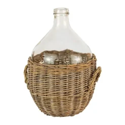 Kirkland's Home Farmhouse Glass Jug And Wicker Wrap Vase- Vases