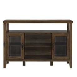 Kirkland's Home Farmhouse Highboy Dark Walnut Tv Stand- Tv Stands & Media Consoles