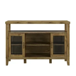 Kirkland's Home Farmhouse Highboy Natural Tv Stand- Tv Stands & Media Consoles