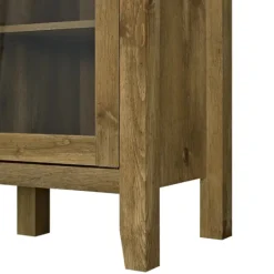 Kirkland's Home Farmhouse Highboy Natural Tv Stand- Tv Stands & Media Consoles