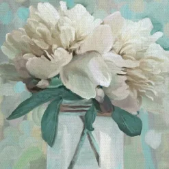 Kirkland's Home Farmhouse Peonies Canvas Art Prints, Set Of 2- Canvas Art