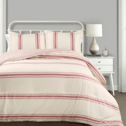 Kirkland's Home Farmhouse Stripe 3-Pc. Full/Queen Comforter Set- Comforters