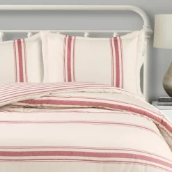 Kirkland's Home Farmhouse Stripe 3-Pc. Full/Queen Comforter Set- Comforters