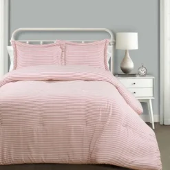 Kirkland's Home Farmhouse Stripe 3-Pc. Full/Queen Comforter Set- Comforters