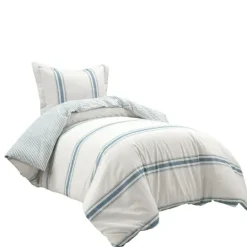 Kirkland's Home Farmhouse Stripe 2-Pc. Twin Xl Duvet Set- Duvets