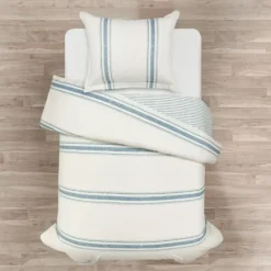 Kirkland's Home Farmhouse Stripe 2-Pc. Twin Xl Duvet Set- Duvets