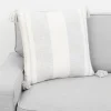 Kirkland's Home Farmhouse Stripe With Tassels Pillow- Pillows