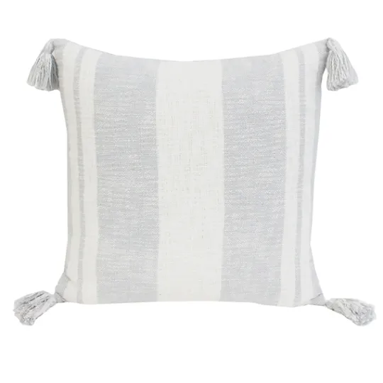 Kirkland's Home Farmhouse Stripe With Tassels Pillow- Pillows