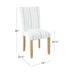 Kirkland's Home Farmhouse Stripes Highback Dining Chairs, Set Of 2- Dining Chairs