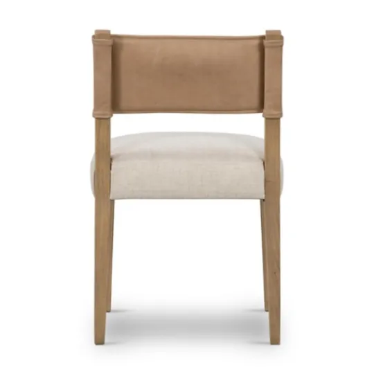 Kirkland's Home Farrah Leather Back Dining Chair- Dining Chairs