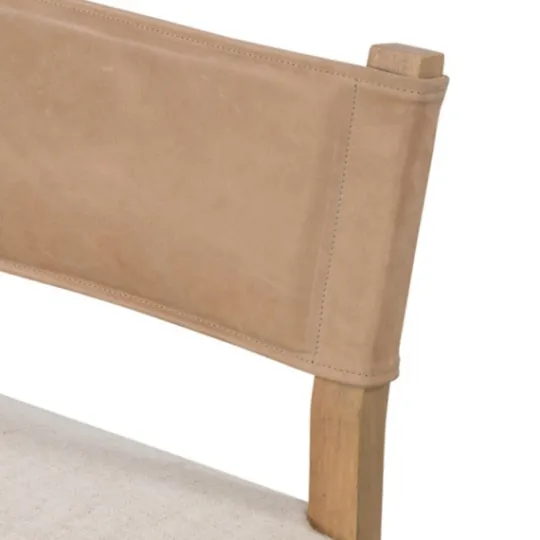 Kirkland's Home Farrah Leather Back Dining Chair- Dining Chairs