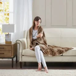 Kirkland's Home Faux Fur Oversized Throw Blanket- Blankets & Throws
