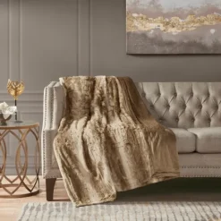 Kirkland's Home Faux Fur Oversized Throw Blanket- Blankets & Throws